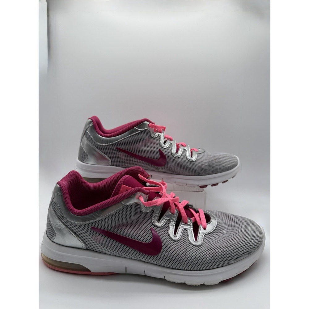 Nike Air Max Fusion Sneakers Womens US 9.5 Gray Silver Good Pink Mesh Running